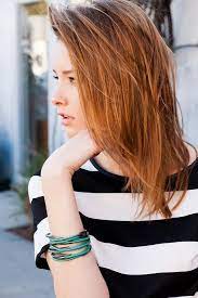 Stacked Sea Bangles Jewelmint Embrace Messy Hair Hair Envy Redheads Freckles