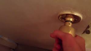 How To Unlock A Door With A Twist Knob Lock Youtube