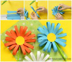 Paper Flower Craft Flower Crafts Paper Flower Crafts Simple Paper Flower