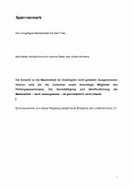 Textpassagen aus einer anderen bachelorarbeit abzuschreiben ist hingegen keine gute idee. Vertraulichkeitserklarung Sperrvermerk Fur Die Masterarbeit