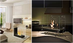 The modern fireplace is located at the original chimney stack of the building. Free Standing Fireplaces Free Standing Ethanol Fireplaces Ventless Fireplaces