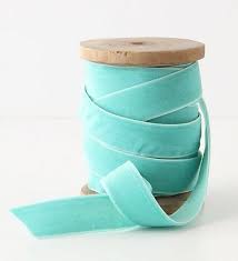 Cintas Vintage De Terciopelo Color Azul Turquesa Azul Tiffany Turquesa
