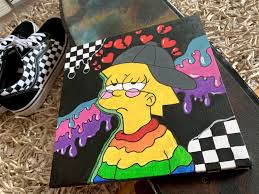 Kto Hochet Artik V Kom In 2020 Diy Canvas Art Mini Canvas Art Hippie Painting