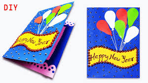 How to make valentine cards _ valentine cards handmade easy _ valentine day card. Beautiful Handmade New Year Card Idea Diy Greeting Card For New Year Youtube