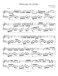 Hasta que me olvides (until you forget me) is a song written by juan luis guerra and performed by mexican recording artist luis miguel. Hasta Que Me Olvides Sheet Music For Piano Solo Musescore Com
