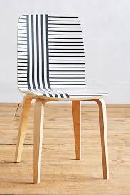 23.25 d x 19.25 w x 35.45 h seat: Striped Tamsin Dining Chair Anthropologie