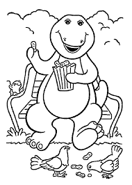 When the printable coloring sheet has loaded, click on the picture to print it. Barney Coloring Page Bmo Show