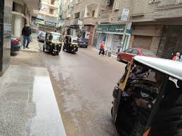 سقوط أمطار على مدينة كفرالزيات في ثاني أيام العاصفة دانيال (صور)