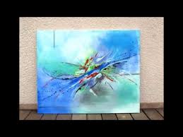 Peinture Abstraite Acrylique Demonstration Video Hd Youtube Shadingart Youtube