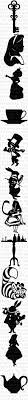 Black Alice In Wonderland Caterpillar Silhouette Pin Op Silhouette