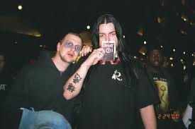 In order from top left to top right with middle last dunno, jim root, chris fehn, dunno, shawn crahan, dunno, mick thompson,sid wilson, dunno. Slipknot Un Masked