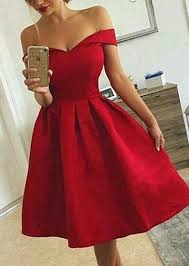 Red Short Homecoming Dress 2018 Off Shoulder Party Dress Lovely Formal Dress Red Formal Dresses Dresses Short Homecoming Dress