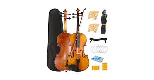 Eavnbaek Violin 44 Full Size Set, Solid Wood Fiddle for Adults Beginners  Students Kids, with Hard Case, Violin Bow, Shoulder Rest, 2 Rosins and  Extra String : Musical Instruments - Amazon.com