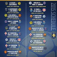 Sports And More International Soccer Championscup Schedule Taking Place In The Usa Ny Red Bulls International Champions Cup International Soccer