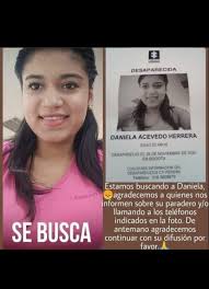 BuscarlasHastaEncontrarlas⚠️| Daniela Acevedo Herrera está desaparecida  desde noviembre del año pasado, fue vista por última vez por su pareja (de  la cual tampoco hay información) en el barrio Santa Librada en Bogotá.