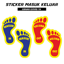 Gambar baru diunggah setiap minggu. Sepasang Sticker Tapak Kaki Laluan Keluar Dan Masuk Shopee Malaysia