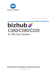 Bizhub c220 windows 7 driver download. Konica Minolta Bizhub C360 Bizhub C220 C280 C360 Pki Security Operations User