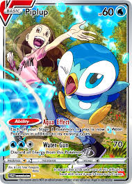 The set also includes holographic versions of each card. Piplup Card Commission Not Physical Card The Customer Only Wanted The Art Card Template Made From Scratch By Panagiotis Vlamis That S Me Pokemon