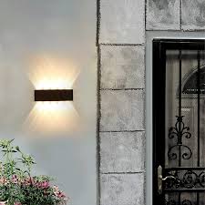 Outdoor modern led wall lights. Buy Rosysky Outdoor Porch Wall Light Modern Led Wall Sconces 10w Wall Lights For Living Room Waterproof Terrace Wall Lamp Suitable For Hallway Garage Courtyard Online In Indonesia B08p6ng1r5
