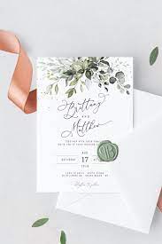 Wedding Invitation Template Suite Diy Print Edit Your Marriage Invite And Sta Wedding Invitation Templates Wedding Stationery Boho Wedding Invitation Template
