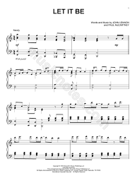 Download the beatles let it be sheet music notes that was written for easy guitar and includes 2 page(s). The Beatles Let It Be Sheet Music Piano Solo In C Major Download Print Sheet Music Trumpet Sheet Music Music