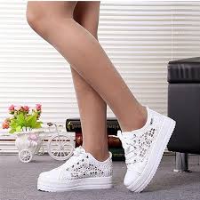 Feminine floral designs on an empowering sole. Buy Cutouts Lace Canvas Shoes Hollow Floral Print Breathable Platform Women Casual Shoes Woman At Affordable Prices Free Shipping Real Reviews With Photos Joom