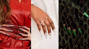Super late upload today, but here is my set inspired by @lilnasx amazing grammy outfit i hope you love it. 3 Insanely Ott Nail Trends From The Grammys Esprit Magazine