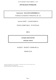 Https Www Suresnes Fr Wp Content Uploads 2019 05 Compte Administratif 2018 1 Pdf