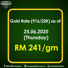 Gold price per gram, gold price per ounce and gold price per kilogram. Sms Deen Daily 916 Gold Rate Follow Sms Deen Jewellers Facebook