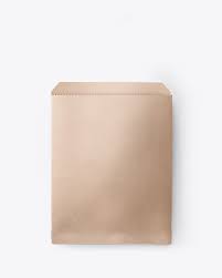 Download Paper Pack With Ciabatta Bread Mockup In Bag Sack Mockups On Yellow Images Object Mockups