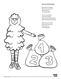 Full performance and recording rights and unlimited prints. Baa Baa Black Sheep Coloring Pages Novocom Top