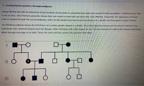 Solved 5 Tracing Human Genetics Through Pedigrees Gregor