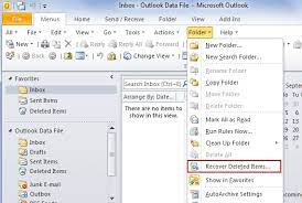 Where Is Recover Deleted Items In Outlook 2010, 2013, 2016, 2019 And 365