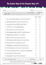 For example, when writing this, grammarly. Active Passive English Worksheet 01 Stp Books