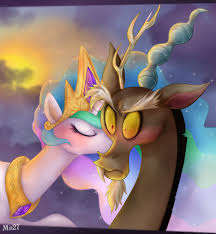 My Little Pony Shipping Is Magic Fan Art Discord And Celestia Mlp My Little Pony Little Pony Pony