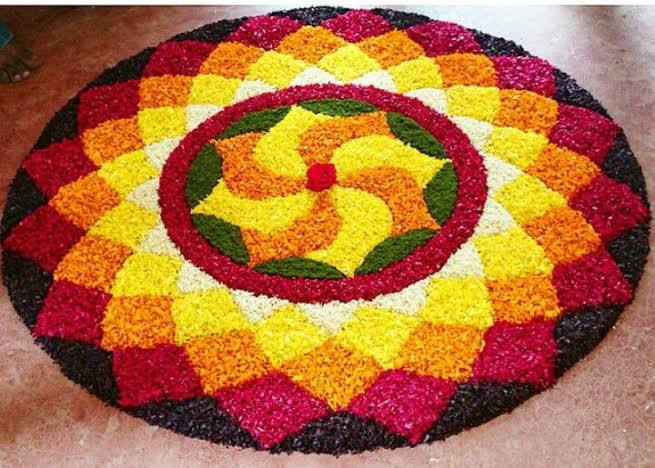 Traditional athapookalam