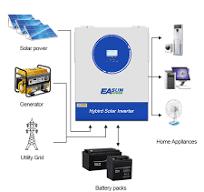 Easunpower 11KW Off Grid Inverter 160A MPPT Charger With WiFi