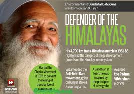 Sunderlal bahuguna born 9 january 1927 is a noted garhwali environmentalist chipko movement leader and a follower of mahatma gandhis philosophy of nonvio. Newsflicks On Twitter Environmentalist Sunderlal Bahuguna Who Started The Chipko Movement In 1973 Turns 90