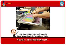 We did not find results for: Cetang Saring Sablon Alat Bahan Tahapan Contoh Gambar