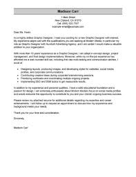 Best Graphic Designer Cover Letter Examples Livecareer