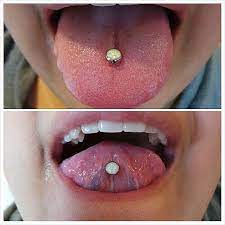 Needle Pusher Tongue Piercing Mouth Piercings Tounge Piercing