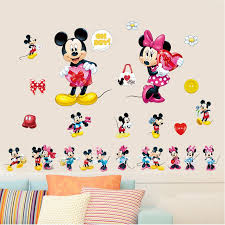 Cartoon Mickey Minnie Maus Baby Startseite Decals Wandaufkleber Fur Kinder Kinderzimmer Schlafzimmer Wandkunst Kindergarten Vergnugungspark Diy Poster Spargut Kinderzimmer Dekor Diy Poster Wandaufkleber