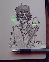 Daily Dose Of Art On Instagram Incredible Sketches With Glowing Effect Follow Art Dailydose For More Art And U Cool Art Drawings Anime Sketch Sketches