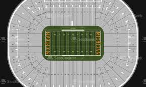 Actual Michigan Seating Chart Rows Ann Arbor Big House
