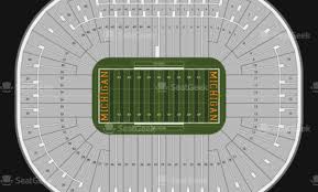 Actual Michigan Seating Chart Rows Ann Arbor Big House