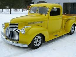 Image result for Chrome Yellow 1946 Truck