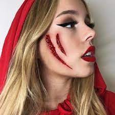 Little Red Riding Hood Costume Costumemakeup Makeup Nyxfaceawards Nyx Fx S Creepy Halloween Makeup Cute Halloween Makeup Red Riding Hood Makeup