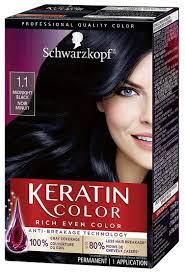 Learn the pros and cons of the popular keratin hair straightening treatment. Schwarzkopf Keratin Hair Color Midnight Black 1 1 2 03 Ounce By Schwarzkopf Amazon De Beauty