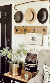 Vintage Hats On The Entryway Wall Hat Wall Wall Hats Hat Wall Decor