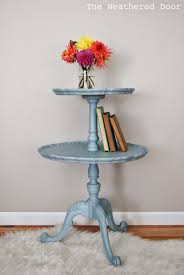 The Weathered Door Antique Two Tier Table In Elegance Elegant Furniture Furniture Makeover Diy Furniture Makeover